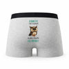 Caleçon Jeannette la Plus Chouette - Humour Boxer Gris Idée Cadeau