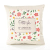 Housse de Coussin Femme Petite-Fille d'amour Motif Floral déco Salon canapé Chambre Cadeau Femme Anniversaire noël Coussin décoratif Motif Floral