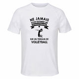 Maillot de Sport Homme Volleyball Quarantenaire - T-Shirt Respirant Polyester Manches Courtes - Cadeau Sportif Anniversaire Noël Fête des Pères