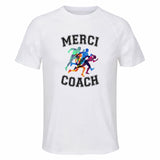 Maillot de Sport Homme Athletisme Coach - T-Shirt Respirant Polyester Manches Courtes - Cadeau Sportif Anniversaire Noël Fête des Pères