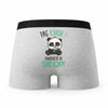Caleçon Melody Pas Touche Panda - Humour Boxer Gris Idée Cadeau
