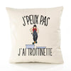Housse de Coussin Premium Trottinette kopia - Coton Canvas Fairtrade Beige Idée Cadeau Décoration Canapé