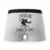 Caleçon Course De Haies 2 - Humour Boxer Gris Idée Cadeau Passion
