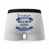 Caleçon Je ne suis Pas Super-héros mais Je suis Vitrier - Humour Boxer Gris Cadeau