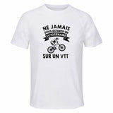 Maillot de Sport Homme VTT Octogenaire - T-Shirt Respirant Polyester Manches Courtes - Cadeau Sportif Anniversaire Noël Fête des Pères