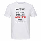 Maillot de Sport Homme Mathematicien Ca n'existe Pas Homme - T-Shirt Respirant Polyester Manches Courtes - Cadeau Sportif Anniversaire Noël Fête des Pères