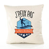 Housse de Coussin Premium Wakeboard Version Blanc - Coton Canvas Fairtrade Beige Idée Cadeau Décoration Canapé