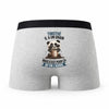 Caleçon Timothe Panda Grain - Humour Boxer Gris Idée Cadeau