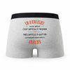 Caleçon Un Menuisier Aussi Génial - Humour Boxer Gris Idée Cadeau