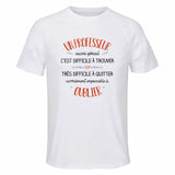 Maillot de Sport Homme pour Un Professeur Aussi Genial - T-Shirt Respirant Polyester Manches Courtes - Cadeau Sportif Anniversaire Noël Fête des Pères