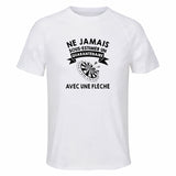 Maillot de Sport Homme Flechette Quarantenaire - T-Shirt Respirant Polyester Manches Courtes - Cadeau Sportif Anniversaire Noël Fête des Pères