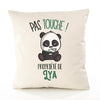 Housse de Coussin Premium LYA Pas Touche Panda - Coton Canvas Fairtrade Beige Idée Cadeau Décoration Canapé 40x40