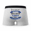 Caleçon Je ne suis Pas Super-héros mais Je suis Plombier - Humour Boxer Gris Cadeau