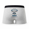 Caleçon Parrain Coach - Humour Boxer Gris Idée Cadeau Fête des Pères