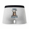 Caleçon Rodrigue Panda Grain - Humour Boxer Gris Idée Cadeau