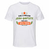 Maillot de Sport Homme Meilleur Jean-Baptiste Super Pouvoir Cadeau Anniversaire Noël Fête des Pères T-Shirt Respirant Polyester
