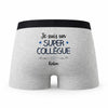 Caleçon Robin Un Super Collègue - Humour Boxer Gris Idée Cadeau