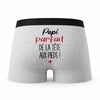 Caleçon Papi Parfait de la Tête aux Pieds - Humour Boxer Gris Cadeau