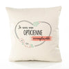 Housse de Coussin Premium Opticienne irremplaçable - Coton Canvas Fairtrade Beige Idée Cadeau Décoration Canapé
