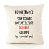 Housse de Coussin Premium Brigitte ça n'existe Pas - Coton Canvas Fairtrade Beige Idée Cadeau Décoration Canapé