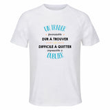 Maillot de Sport Homme pour Un Trader Formidable Blanc - T-Shirt Respirant Polyester Manches Courtes - Cadeau Sportif Anniversaire Noël Fête des Pères