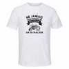 Maillot de Sport Homme Tracteur Sexagenaire - T-Shirt Respirant Polyester Manches Courtes - Cadeau Sportif Anniversaire Noël Fête des Pères