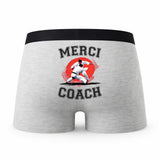 Caleçon Merci Judo - Humour Boxer Gris Passion Sport Idée Cadeau