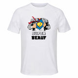Maillot de Sport Homme Super Beauf - T-Shirt Respirant Polyester Manches Courtes - Cadeau Sportif Anniversaire Noël Fête des Pères
