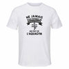 Maillot de Sport Homme Aquagym Quarantenaire - T-Shirt Respirant Polyester Manches Courtes - Cadeau Sportif Anniversaire Noël Fête des Pères