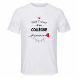 Maillot de Sport Homme pour Collegue Damour - T-Shirt Respirant Polyester Manches Courtes - Cadeau Sportif Anniversaire Noël Fête des Pères