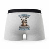 Caleçon Le Commercant Panda Grain - Humour Boxer Gris Idée Cadeau