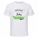 Maillot de Sport Homme Meilleur Baby De Tous Les Temps - T-Shirt Respirant Polyester Manches Courtes - Cadeau Sportif Anniversaire Noël Fête des Pères