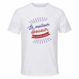 Maillot de Sport Homme Eboueur Meilleur Monde - T-Shirt Respirant Polyester Manches Courtes - Cadeau Sportif Anniversaire Noël Fête des Pères