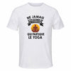 Maillot de Sport Homme Yoga Octogenaire - T-Shirt Respirant Polyester Manches Courtes - Cadeau Sportif Anniversaire Noël Fête des Pères