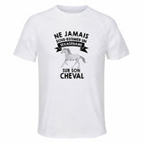 Maillot de Sport Homme Cheval Sexagenaire - T-Shirt Respirant Polyester Manches Courtes - Cadeau Sportif Anniversaire Noël Fête des Pères