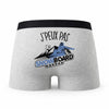 Caleçon Snowboard - Humour Boxer Gris Idée Cadeau