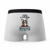 Caleçon Hakim Panda Grain - Humour Boxer Gris Idée Cadeau