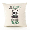 Housse de Coussin Premium Malo Pas Touche Panda - Coton Canvas Fairtrade Beige Idée Cadeau Décoration Canapé 40x40