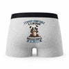 Caleçon Lexpert Comptable Panda Grain - Humour Boxer Gris Idée Cadeau