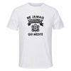 Maillot de Sport Homme Medite Quinquagenaire - T-Shirt Respirant Polyester Manches Courtes - Cadeau Sportif Anniversaire Noël Fête des Pères
