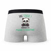 Caleçon Marie-Christine Pas Touche Panda - Humour Boxer Gris Idée Cadeau
