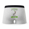 Caleçon Ce Pilote Davion Têtu comme Un Âne - Humour Boxer Gris Idée Cadeau