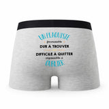 Caleçon Un Plaquiste Formidable - Humour Boxer Gris Idée Cadeau