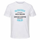 Maillot de Sport Homme pour Un Educateur Impossible A Oublier - T-Shirt Respirant Polyester Manches Courtes - Cadeau Sportif Anniversaire Noël Fête des Pères