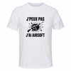 Maillot de Sport Homme Airsoft J'peux Pas - T-Shirt Respirant Polyester Manches Courtes - Cadeau Sportif Anniversaire Noël Fête des Pères