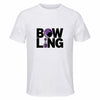 Maillot de Sport Homme Bowling Minimaliste - T-Shirt Respirant Polyester Manches Courtes - Cadeau Sportif Anniversaire Noël Fête des Pères
