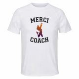 Maillot de Sport Homme pour Merci Danse Coach - T-Shirt Respirant Polyester Manches Courtes - Cadeau Sportif Anniversaire Noël Fête des Pères