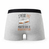 Caleçon Whiskey - Humour Boxer Gris Idée Cadeau Passion