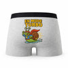 Caleçon en Mode Turbo - Humour Boxer Gris Idée Cadeau