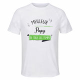Maillot de Sport Homme Meilleur Papy De Tous Les Temps - T-Shirt Respirant Polyester Manches Courtes - Cadeau Sportif Anniversaire Noël Fête des Pères